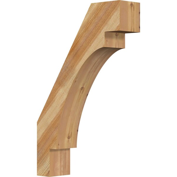 Ekena Millwork 6"W x 22"D x 34"H Merced Rough Sawn Knee Brace, Western Red Cedar BRC06X22X34MRC00RWR - main